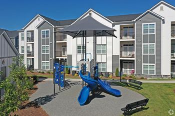 A playground at 198 Milltown Apartments, Burlington, 27215  